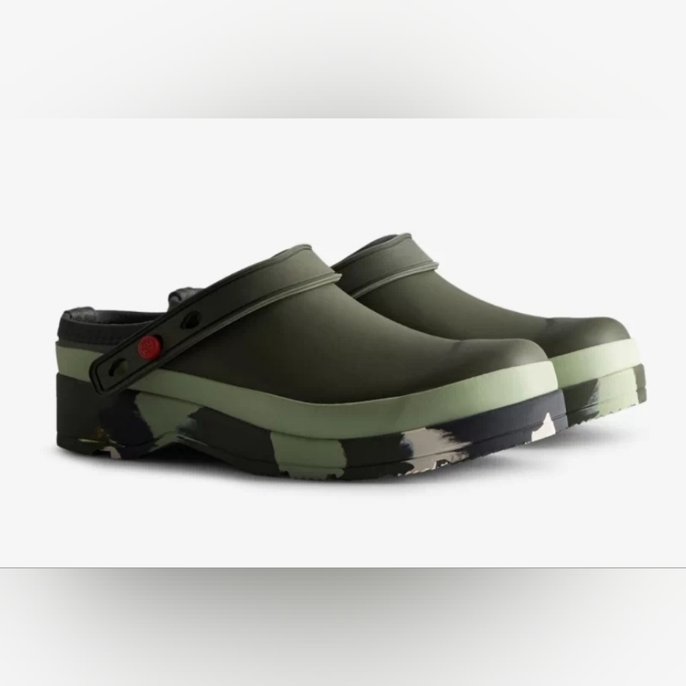 🔥Hunter Women's Play Color Splash Sole Strap Clogs